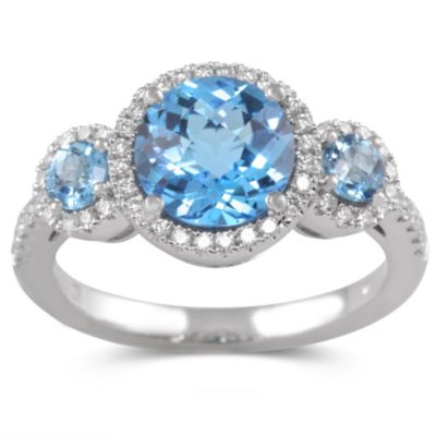 18K_White_Gold_Three_Stone_Blue_Topaz_and_Round_Diamond_Ring
