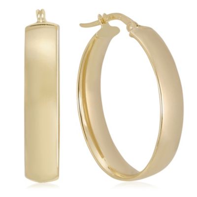 14K_Yellow_Gold_Oval_Hoop_Earrings