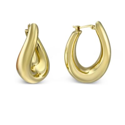 14K_Oval_Twisted_Hoop_Earrings