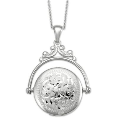 14K_Engraved_Spinning_Locket_with_Chain