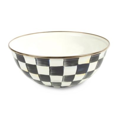 courtly check: MacKenzie Childs Courtly Check Everyday Bowl Medium
