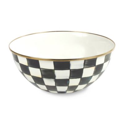 courtly check: MacKenzie Childs Courtly Check Everyday Bowl Large