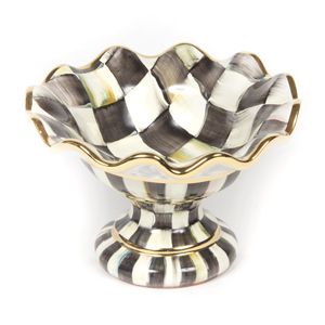 courtly check: MacKenzie Childs Courlty Check Mini Compote