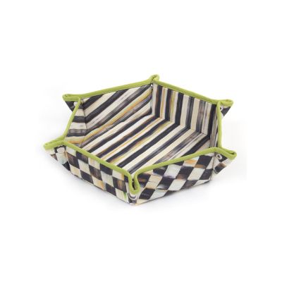 courtly check: MacKenzie Childs Courtly Check Bun Basket