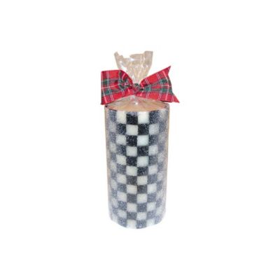 courtly check: MacKenzie-Childs Courtly Check Pillar Candle