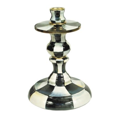 courtly check: MacKenzie-Childs Courtly Check Small Candlestick