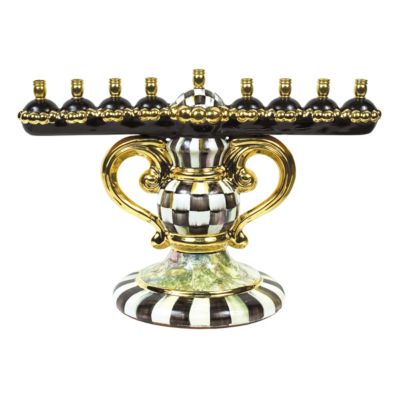 courtly check: Mackenzie Childs Courtly Check Menorah