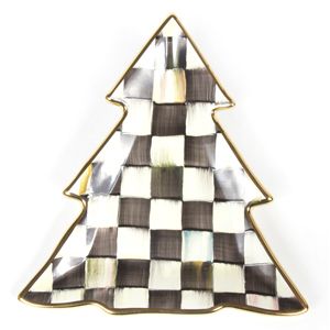 courtly check: MacKenzie Childs Courtly Check Tree Dish