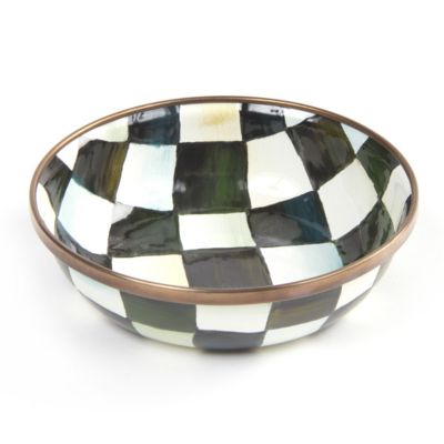 courtly check: Mackenzie Childs Courtly Check Relish Dish