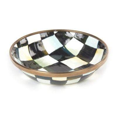 courtly check: Mackenzie Childs Courtly Check Oil Bowl