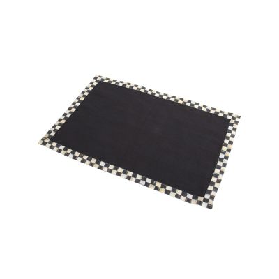 courtly check: MacKenzie Childs Courtly Check Hemstitch Placemat Black