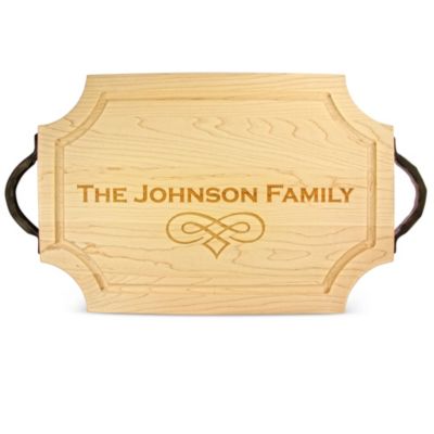 Maple_Leaf_at_Home_Scalloped_Cutting_Board_With_Hammered_Handles_&_Custom_Imprint,_18x12
