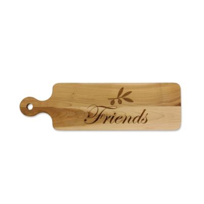 Maple_Leaf_at_Home_Handled_Bread_Board,_"Friends"