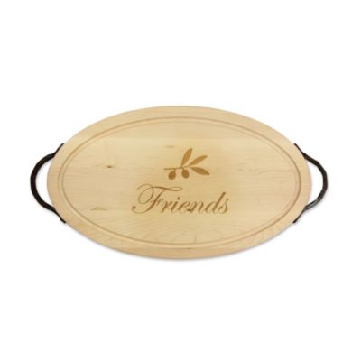 Maple_Leaf_at_Home_Oval_Board_With_Handles,_"Friends"
