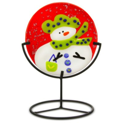 Anne_Nye_Glass_Mini_Snowman_With_Stand,_Assorted