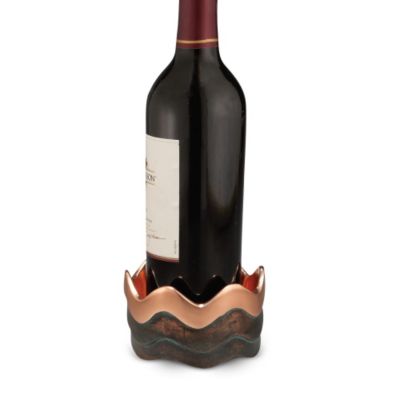 6HGMZ0496: Nambe Copper Canyon Wine Coaster