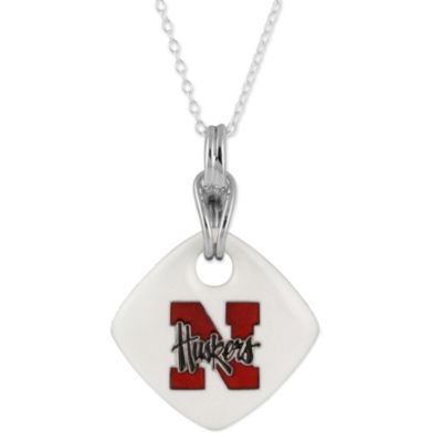 Nebraska_Huskers_Square_Pendant