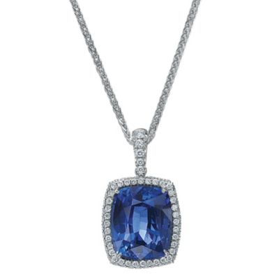 J.B._Star_Platinum_Cushion_Sapphire_and_Round_Diamond_Pendant