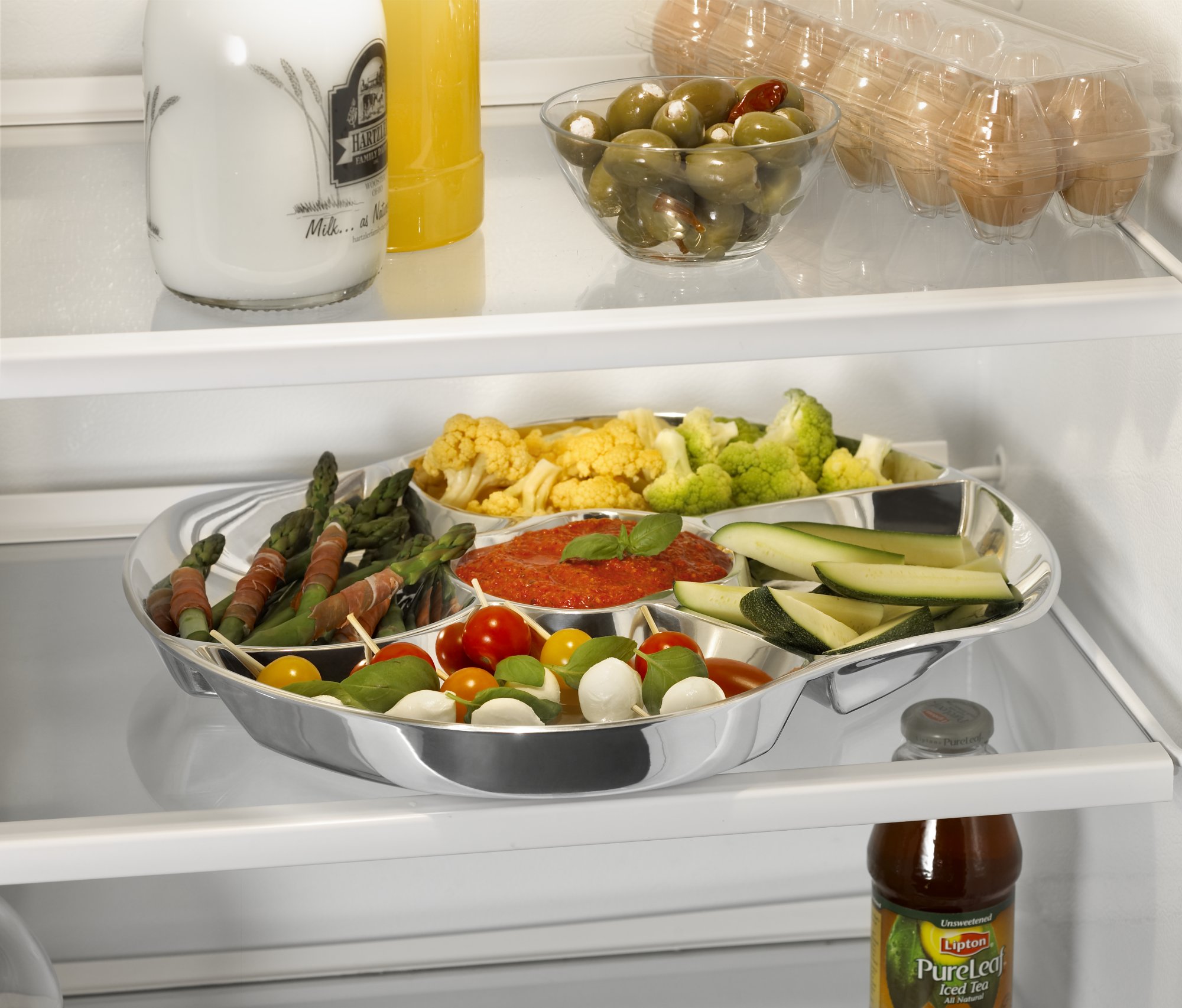  Metal Serveware Veggie Tray