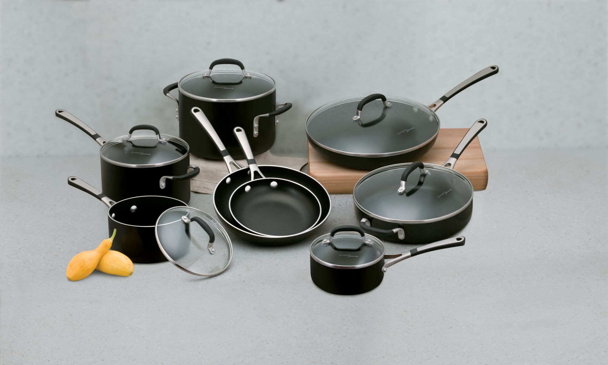Calphalon Simply Calphalon Enamel 14-pc. Cookware Set