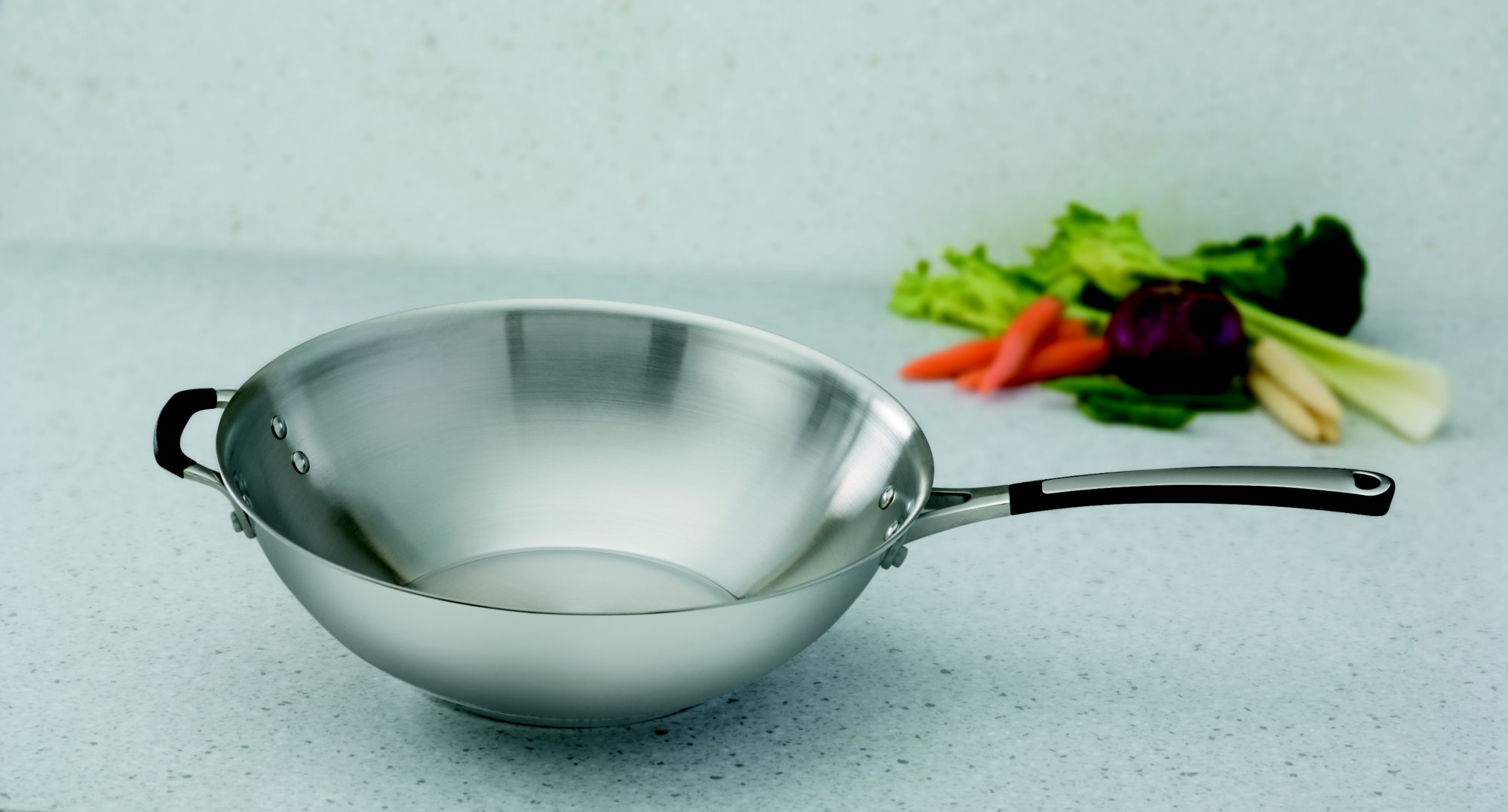 Calphalon Simply Calphalon Stainless 12-in. Stir Fry Pan