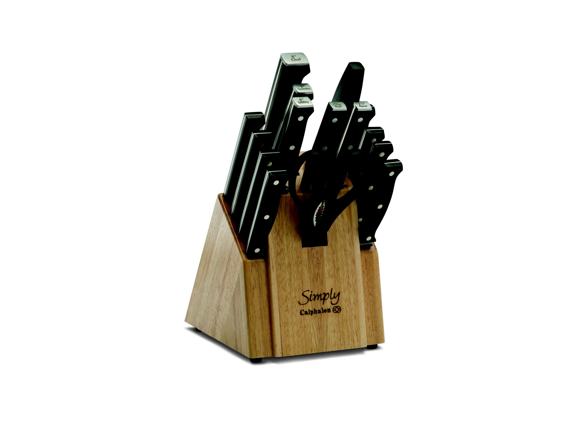 Calphalon+Simply+Cutlery+16-pc.+Knife+Block+Set