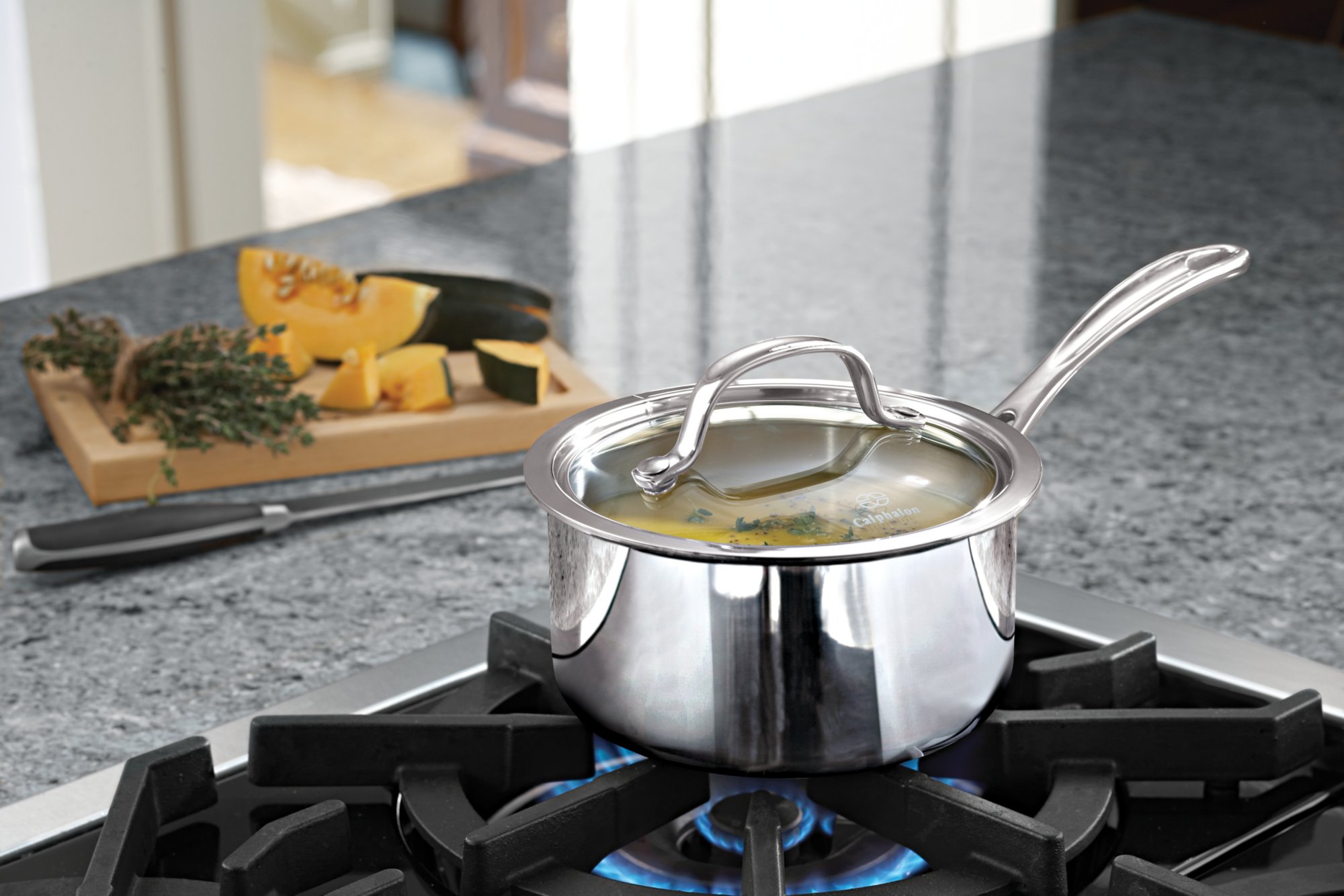 Calphalon Tri-Ply Stainless Steel 1.5-qt. Sauce with Cover