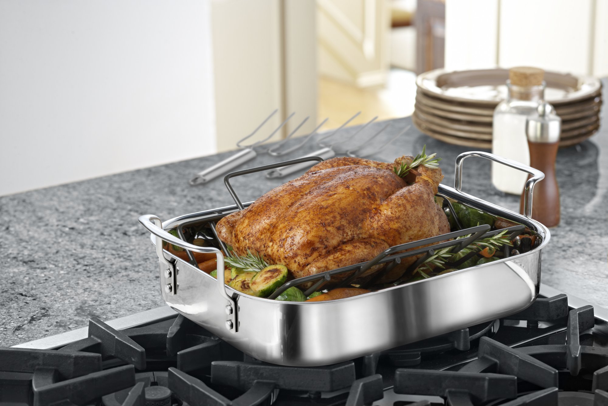 Calphalon Tri-Ply Stainless Steel 14-in. Roaster