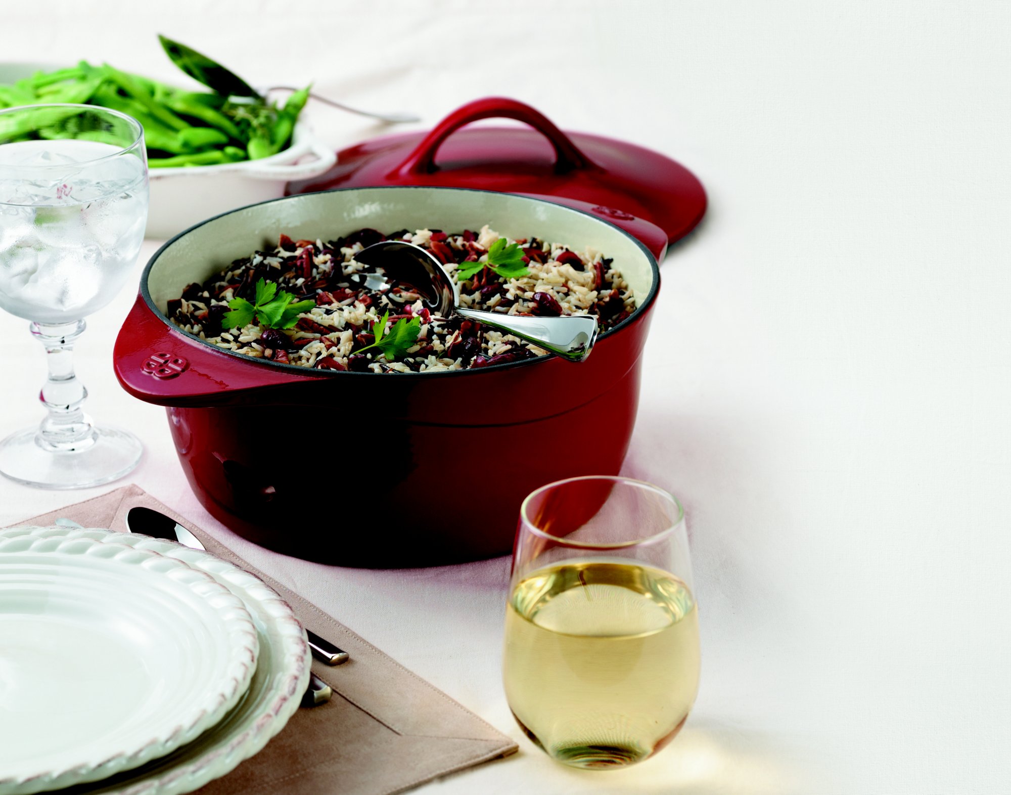 Calphalon Enamel Cast Iron 5 Qt. Round Dutch Oven - Cabernet