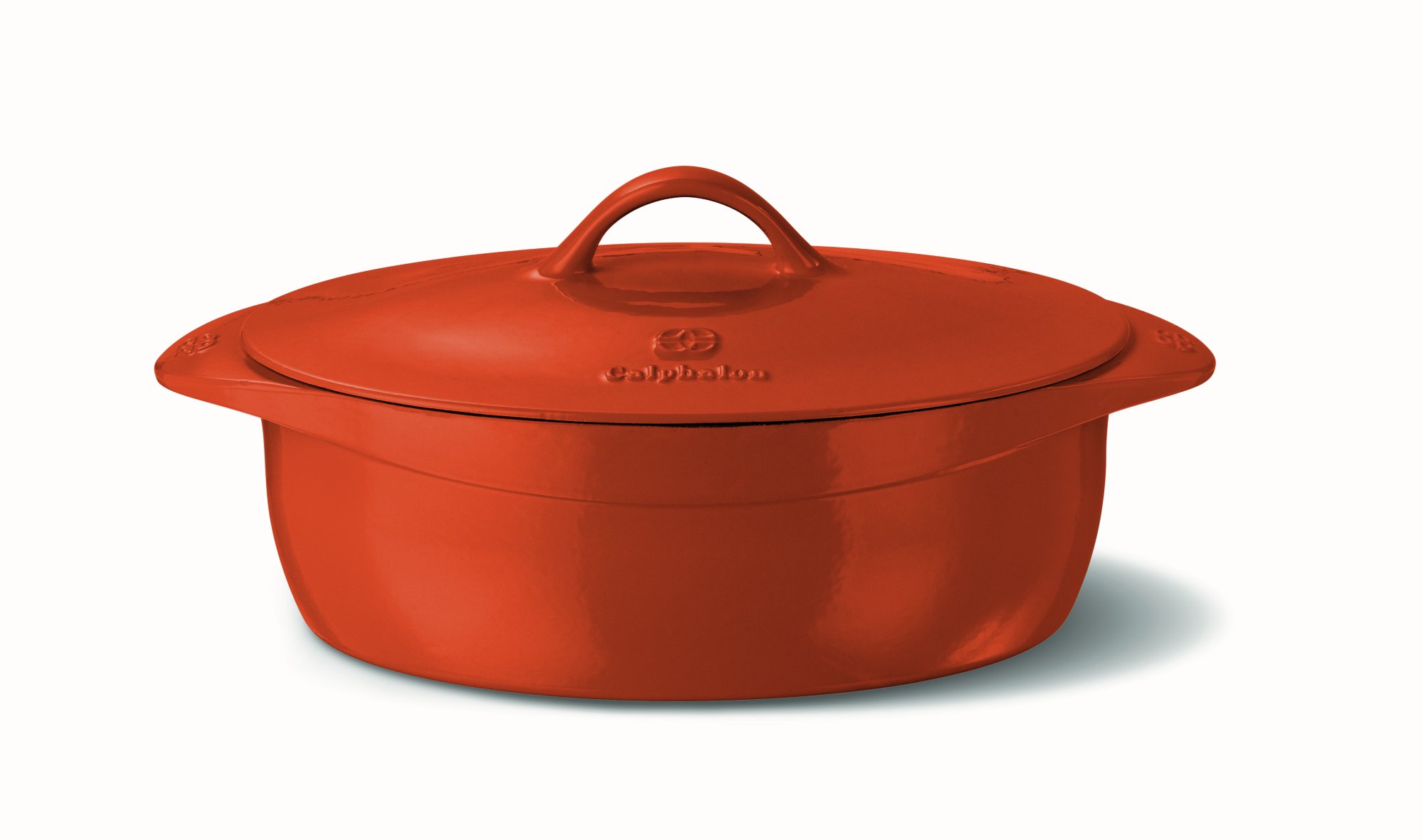 Calphalon Enamel Cast Iron 8 Qt. Oval Dutch Oven - Chive