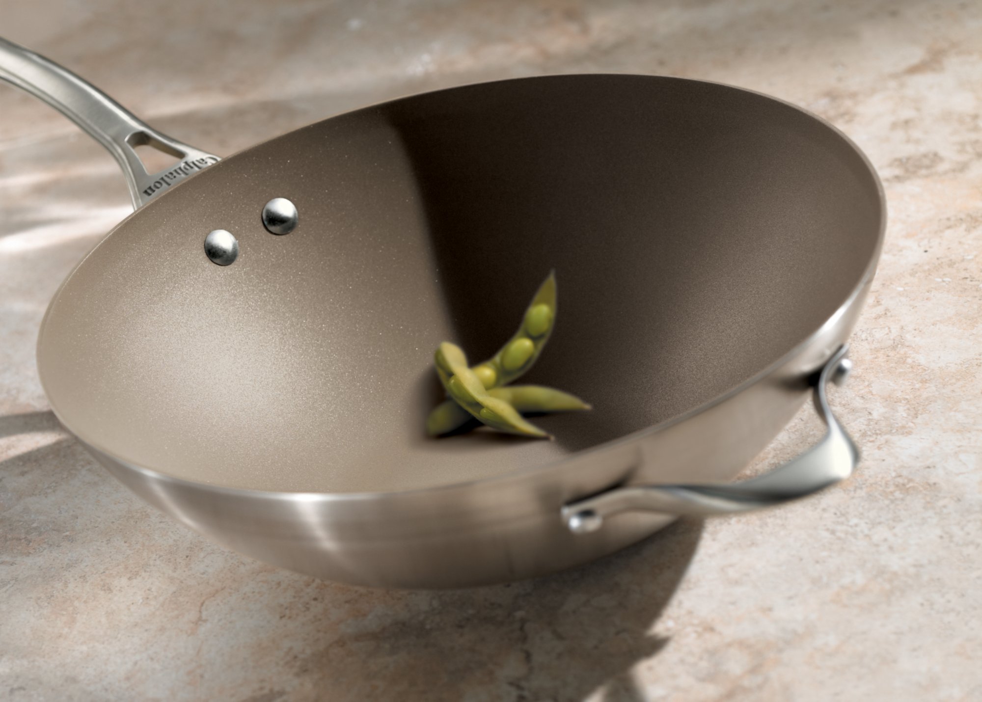 Calphalon CS Nonstick 13-in. Flat Bottom Wok