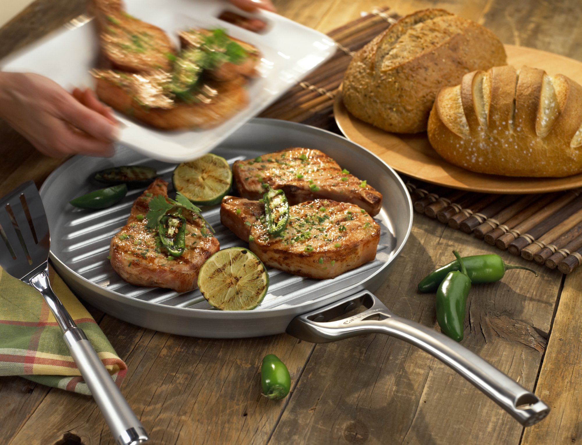 Calphalon Contemporary Stainless 13-in. Grill Pan