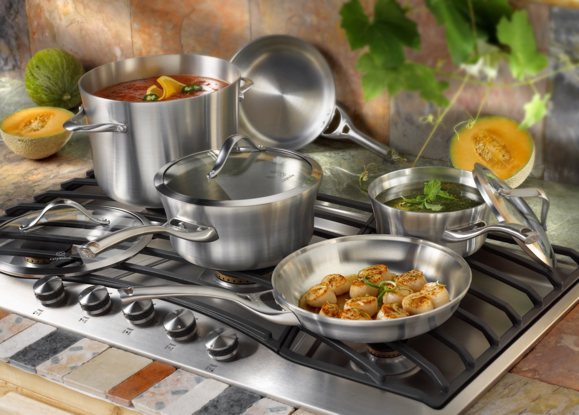 Calphalon Contemporary Stainless 8-pc. Cookware Set