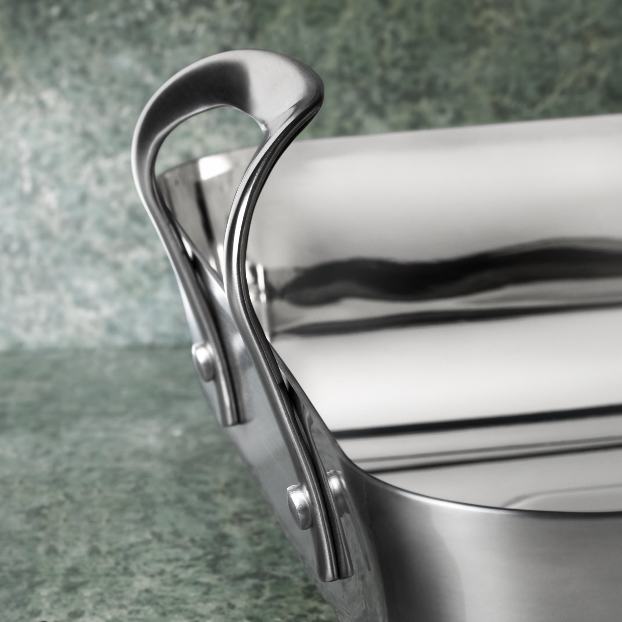 Calphalon Contemporary Stainless 16x13.5x3.75-in. Roasting Pan with Rack
