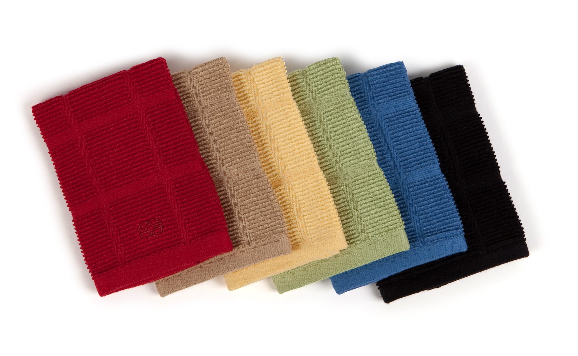  Textiles Black Licorice Solid Terry Dish Cloth