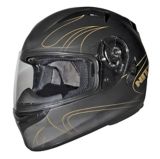 Origine Comp Gold Flames Motorcycle Helmet