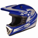 Fuel Youth Motorcycle Helmet, Blue