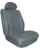 Leather Low Back Grey Seat Cover