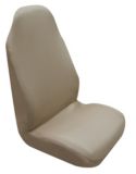 Suede Luxury Gel Low Back Black Seat Cover