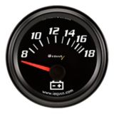 EQUUS 2-in. Voltmeter, Black