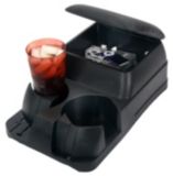 Console � couvercle, noir