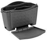 Rubbermaid Black Seat Tray Storage Unit