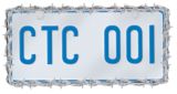 Barbed Wire Style License Plate Frame