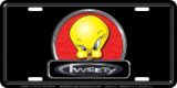 Tweety Bird Stamped License Place