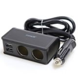 Triple Socket 12V Outlet with USB Socket
