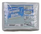 Pit Stop White Polyethylene Tarp, 30 x 60-ft.