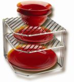 Chrome Wire Corner 2-Shelf