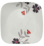 Mandarin Flower Square Dinner Plates