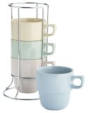 Stackable Mugs, 4-Pk