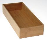 Plateau de rangement pour tiroirs, bambou 15 x 6